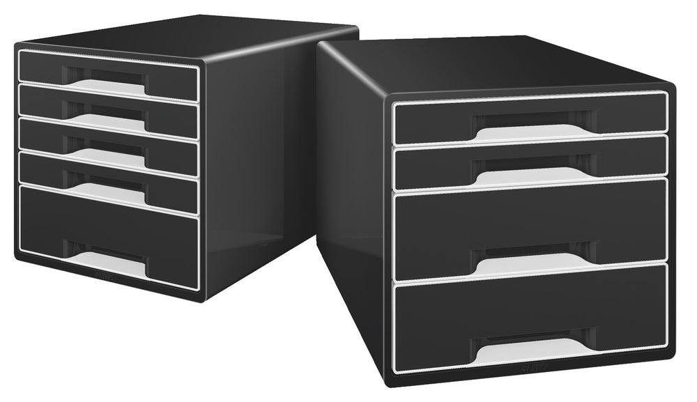 SKUFFEKABINET LEITZ 4-SKUFFER SORT