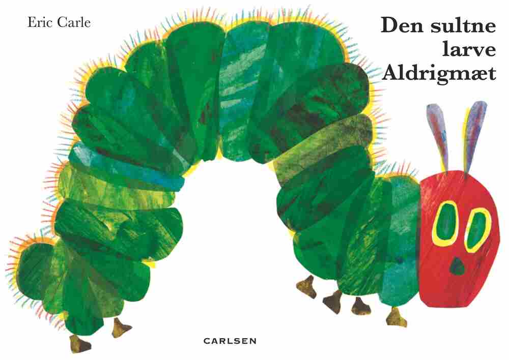 Den sultne larve Aldrigmæt (stor papbog)