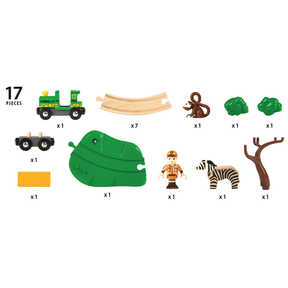 BRIO 33720 Togbane, Safari, sæt