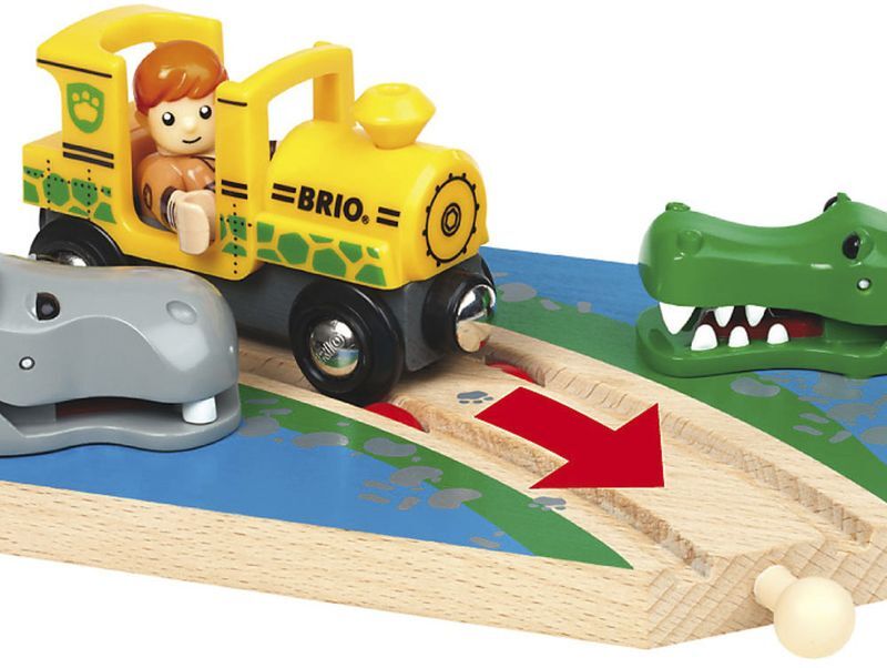 BRIO SAFARI TOG MED KROKODILLE OG FLODHEST