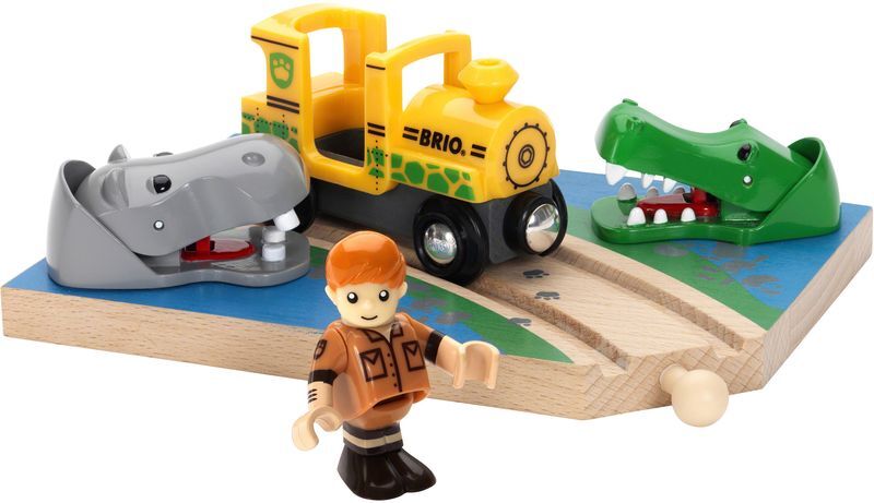 BRIO SAFARI TOG MED KROKODILLE OG FLODHEST