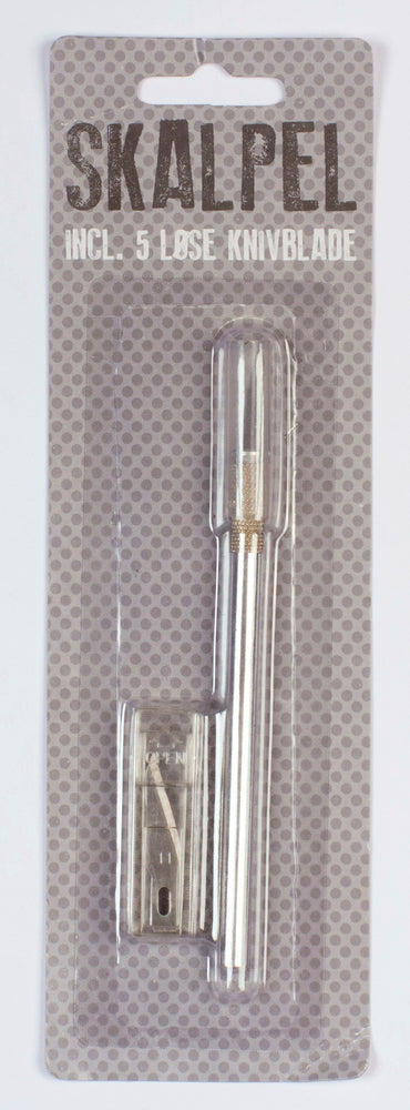 Skalpel incl. 5 løse knivblade
