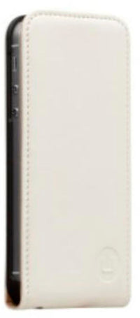 MOBILCOVER IPHONE 5 FLIP LÆDER HVID