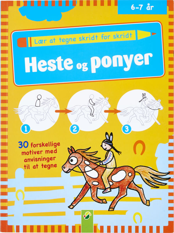 LÆR AT TEGNE SKRIDT FOR SKRIDT HESTE OG PONYER