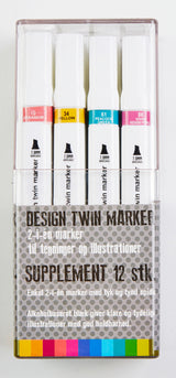 Design twin marker supplement 12 stk