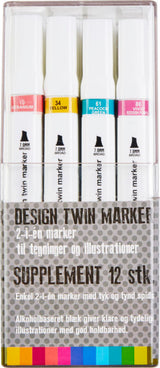 Design twin marker supplement 12 stk