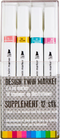 Design twin marker supplement 12 stk
