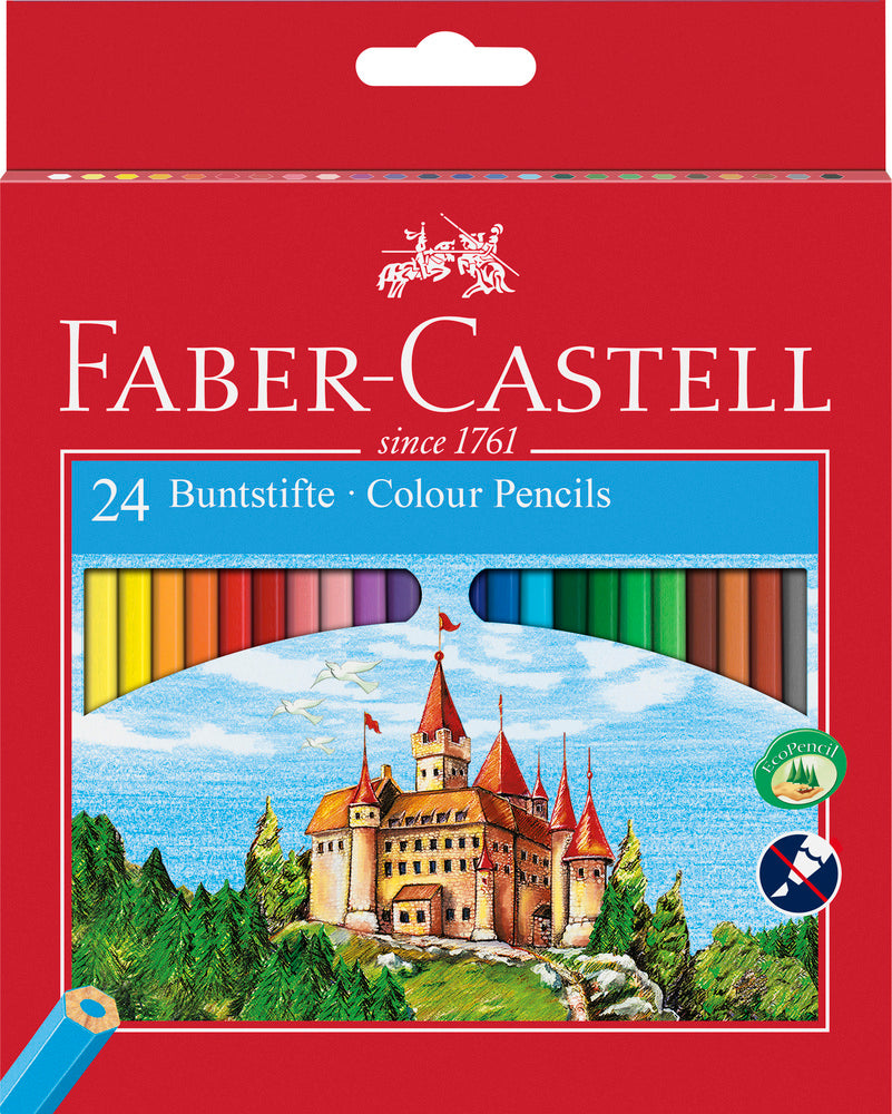Farveblyant slot Faber-Castell 24 ass.