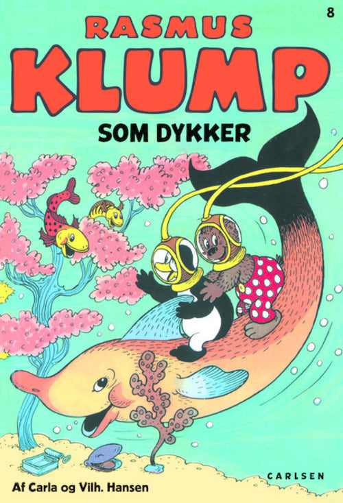 Rasmus Klump som dykker - kolli m/4 stk.