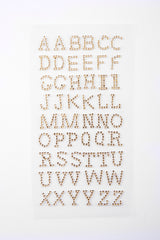 STICKERS MED BOGSTAVER GULD