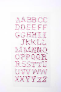 STICKERS MED BOGSTAVER PINK