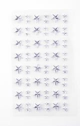 STICKERS MED STJERNER SØLV