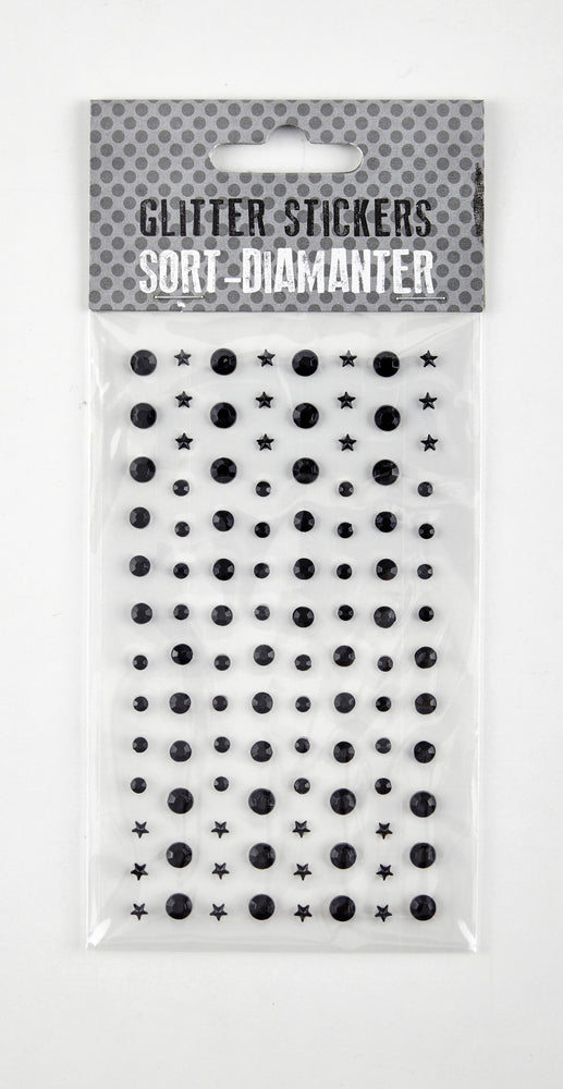 STICKERS MED DIAMANTER SORT