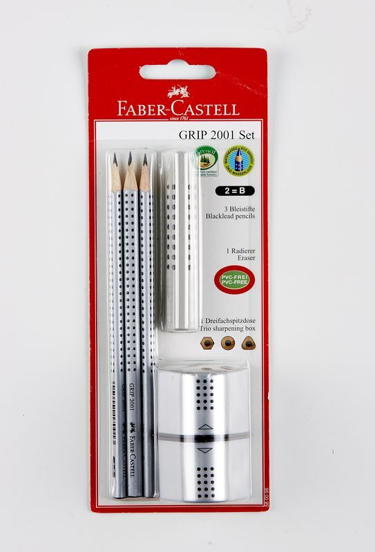 BLISTERSÆT Faber-Castell GRIP SØLV