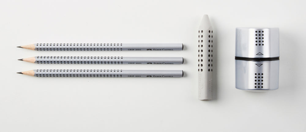 BLISTERSÆT Faber-Castell GRIP SØLV