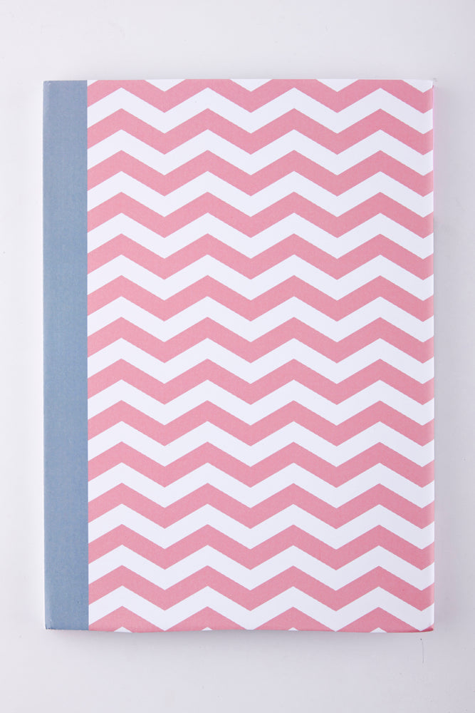 NOTESBOG ZIGZAG A5 M. HÅRD OMSLAG