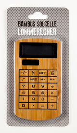 LOMMEREGNER SOLCELLE TRÆ BAMBUS