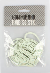 GUMMIBÅND PARA 20 HVID 50 STK