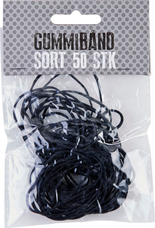 GUMMIBÅND PARA 20 SORT 50 STK