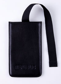 MOBIL COVER SORT LÆDER ETUI