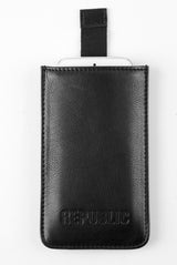 MOBIL COVER SORT LÆDER ETUI