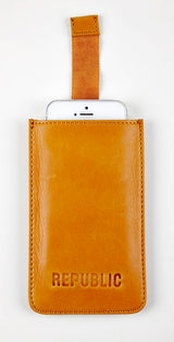 MOBIL COVER CAMEL LÆDER ETUI