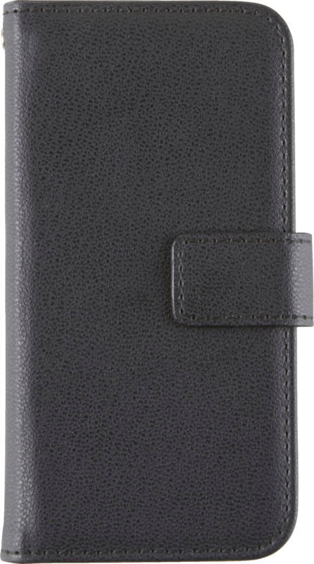 MOBILCOVER IPHONE 5 LÆDERLOOK SORT GLAT