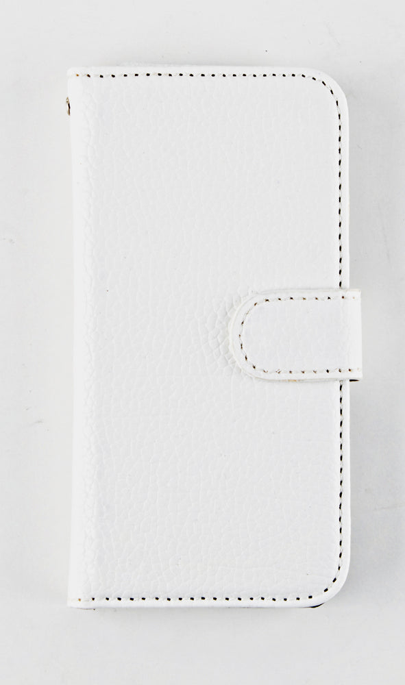 MOBILCOVER IPHONE 5 LÆDERLOOK HVID RU