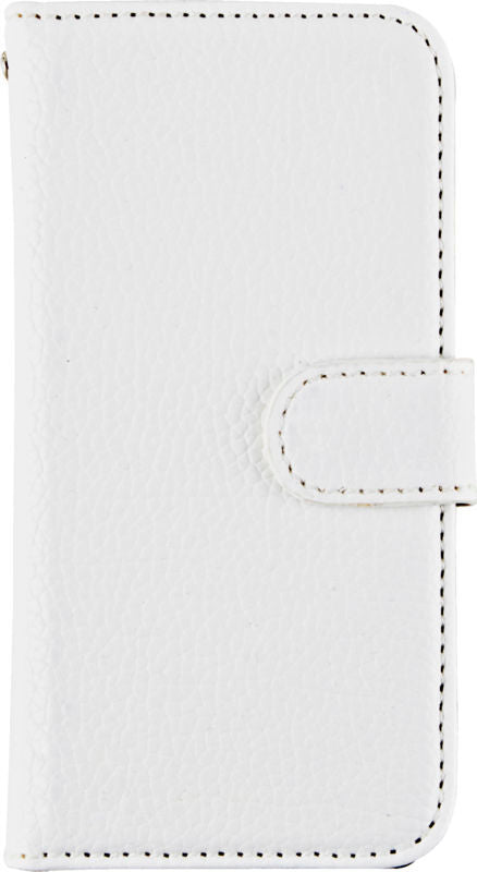 MOBILCOVER IPHONE 5 LÆDERLOOK HVID RU