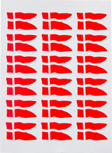 OBLAT SPLIT FLAG MELLEM 36 STK