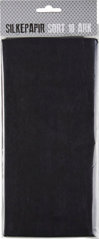 SILKEPAPIR SORT 10 ARK/PAKKE
