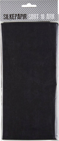 SILKEPAPIR SORT 10 ARK/PAKKE