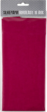 SILKEPAPIR BORDEAUX 10 ARK/PAKKE
