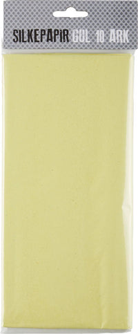 SILKEPAPIR GUL 10 ARK/PAKKE