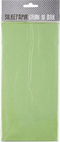 SILKEPAPIR GRØN 10 ARK/PAKKE