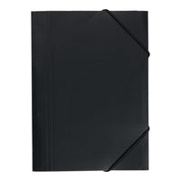 Elastikmappe karton sort A5