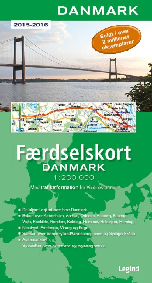 Færdselskort Danmark 2015-2016