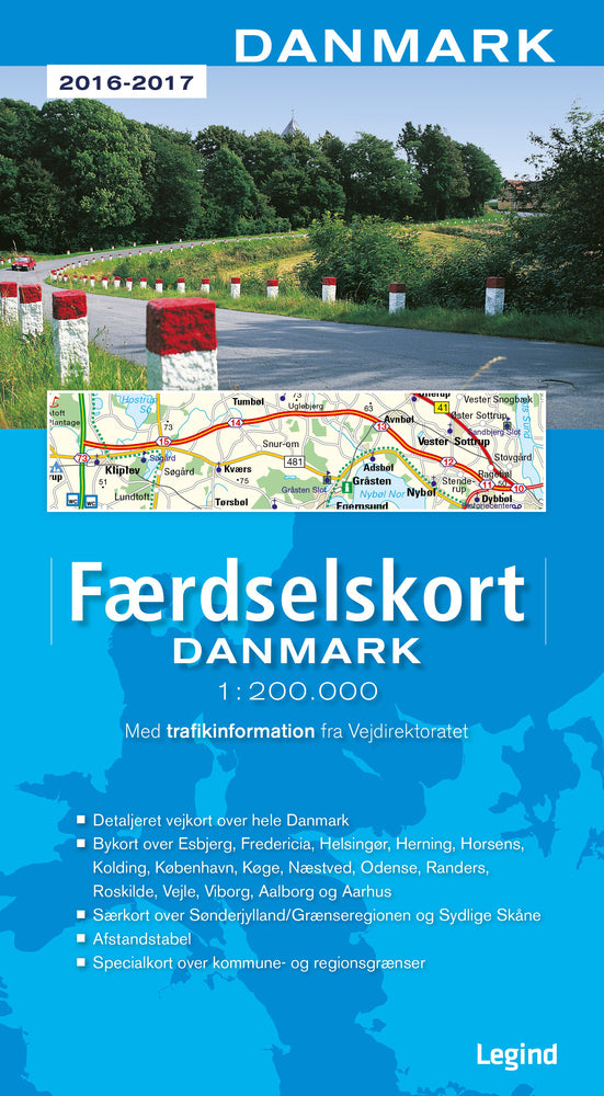 Færdselskort Danmark 2015-2016