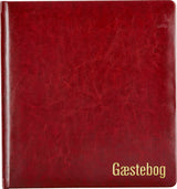 GÆSTEBOG BRUN PU M. GULDTRYK