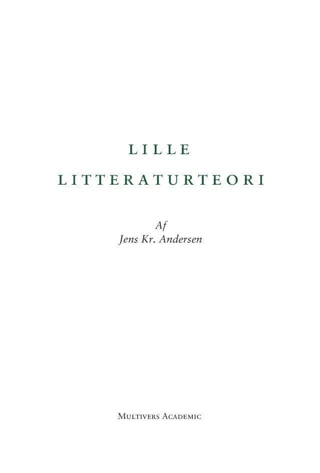 Lille litteraturteori