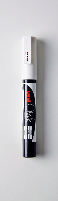 Marker uni chalk pwe 3ms hvid