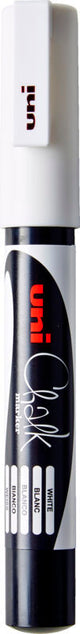 Marker uni chalk pwe 3ms hvid