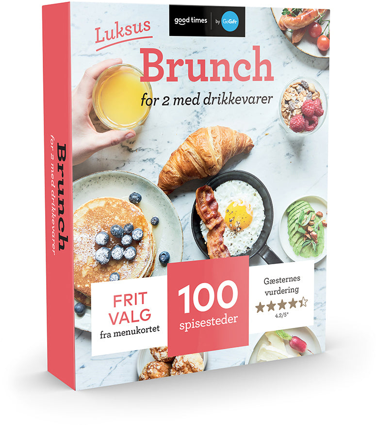 LUKSUS BRUNCH FOR 2 MED DRIKKEVARER - BOX