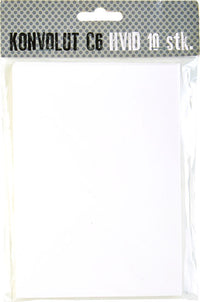KONVOLUT C6 HVID 100 GSM 10 STK