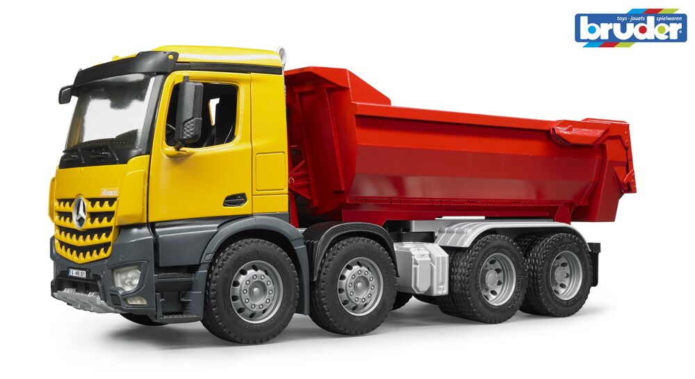Bruder MB Arocs Halfpipe dump truck