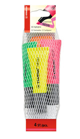 OVERSTREGNINGSPENNE STABILO NEON 4 STK.