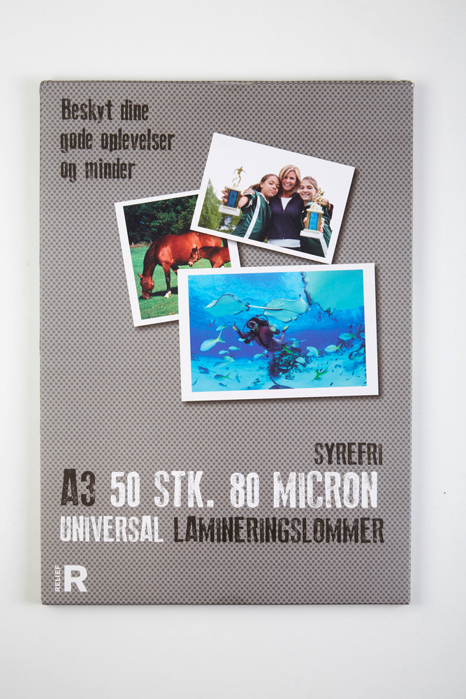 Lamineringslomme A3 80 mic 50 stk