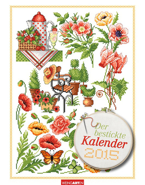 Der bestickte kalender - Corss Stitch Designs Calendar 2015