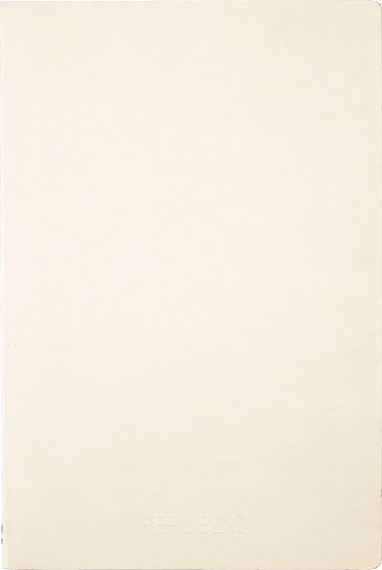 NOTESBOG REPUBLIC OFF-WHITE M/GULD 40 S.