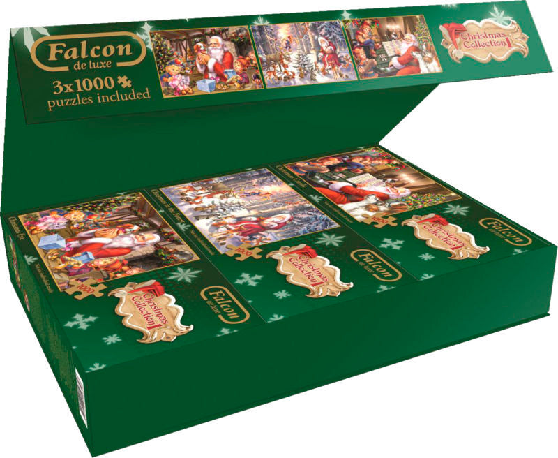 PUSLESPIL CHRISTMAS COLLECTION 3 X 1000 BRIKKER